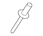 1416003103 - Body: Bumper Cover Rivet for Hyundai Image
