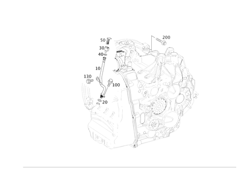 Attached Parts for Transmission, Oil Filler Pipe for 2017 Mercedes-Benz GLA250 #0