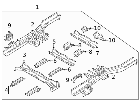 Structural Components & Rails for 2024 Kia Carnival #0