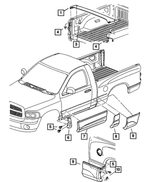 6102126AA - Exterior Ornamentation: Hex Nut And Washer for Mopar Image