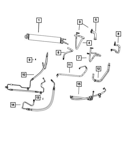 Power Steering Hoses for 2008 Jeep Commander #0