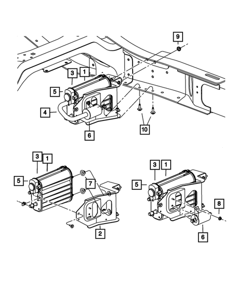 Vacuum Canister/Leak Detection Pump for 2009 Dodge Ram 3500 #0