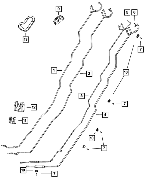 Air Conditioner and Heater Plumbing for 2009 Dodge Durango #2
