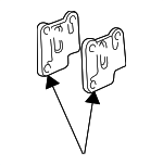 10021719 - Body: Impact Bar Shim for Buick: Skylark | Chevrolet: Camaro | Pontiac: Firebird Image