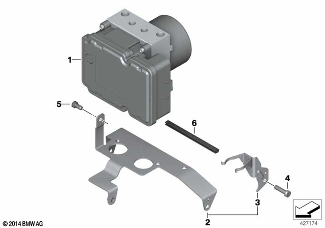 34517715109 - Brakes: Pressure Modulator Integral Abs Gen. 2 -  for BMW-Motorrad Image