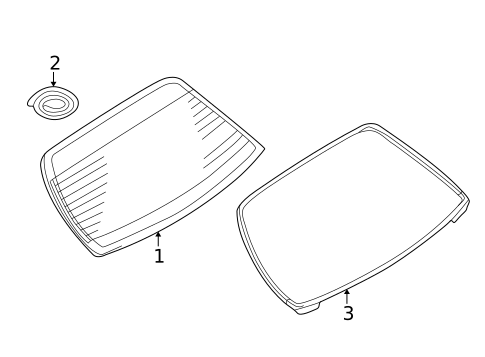 Glass & Hardware - Back for 2003 INFINITI M45 #0