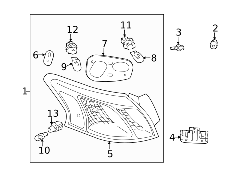 Combination Lamps for 2014 Mitsubishi Lancer #0