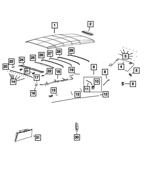Roof for 2026 Jeep Wrangler #1