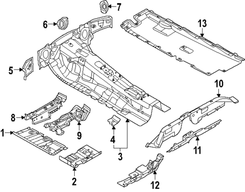 Floor & Rails for 2022 Audi RS6 Avant #0
