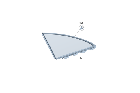 Rear Side Window for 2025 Mercedes-Benz EQE 500 #0
