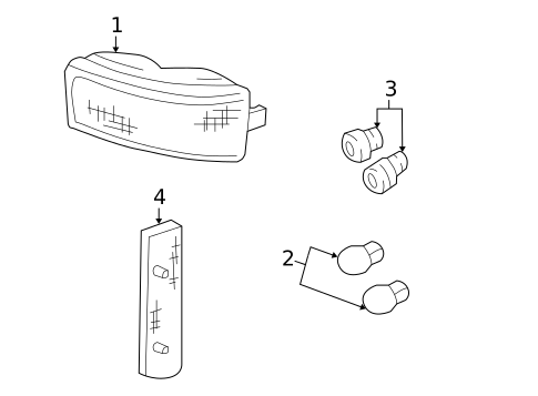 Park Lamps for 1996 Chevrolet K1500 Pickup #0