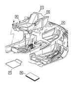 XL90XDVAD - Interior Trim: Floor Console Carpet, Right for Mopar Image
