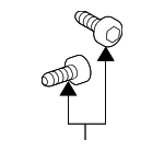 93903454G0 - Body: Bumper Cover Screw for Honda Image