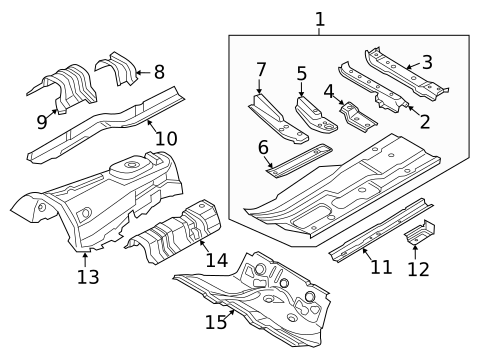 Floor for 2015 BMW 650i Gran Coupe #0