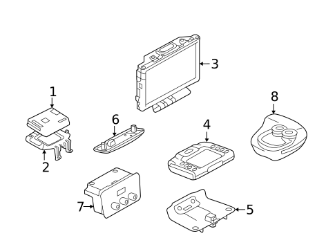 Entertainment System Components for 2012 Land Rover Range Rover Evoque #0