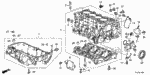 110005K0810 - Engine: BLOCK ASSY., CYLINDER (DOT) for Honda Image