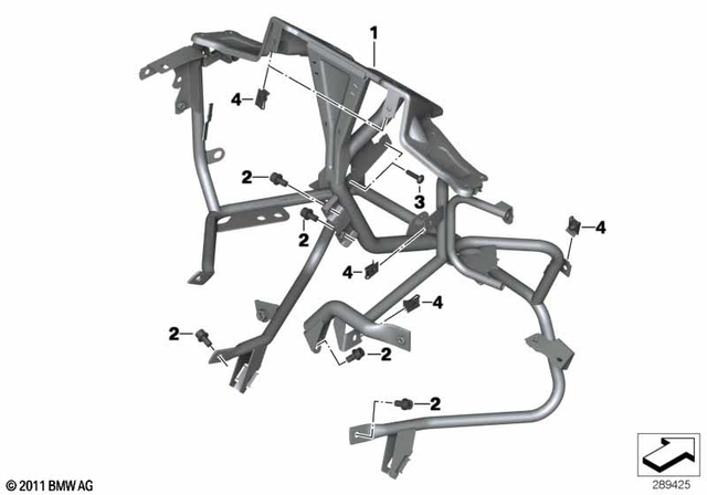 46517725101 - Frame and Mounting Parts: Trim Bracket, Front -  for BMW-Motorrad Image image