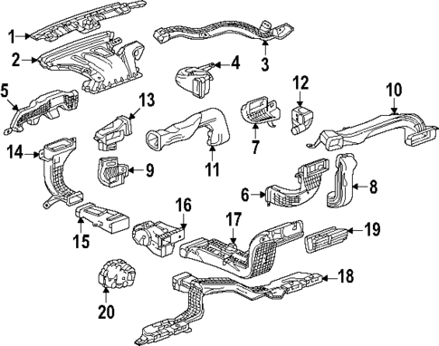 Ducts for 2025 GMC Hummer EV SUV #1
