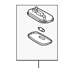 8124033030A0 - Body: Dome Lamp for Lexus: ES300, ES330, GX470, RX330, RX350, RX400h Image