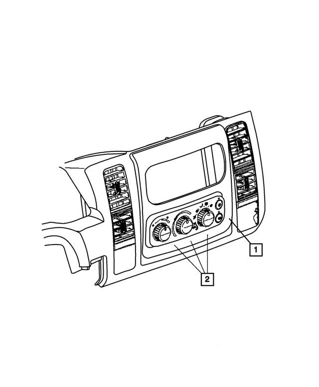 5139834AA - Air Conditioning &amp; Heater: A/c And Heater Control - Rotary Knob for Mopar Image
