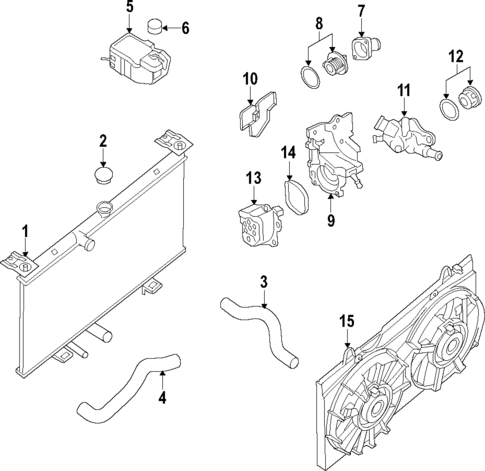 Cooling System for 2019 Nissan Rogue #0