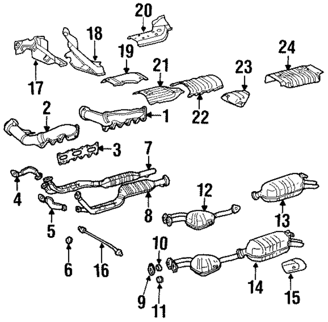 2024920181 - Exhaust: Catalytic Converter Gasket for Mercedes-Benz Image