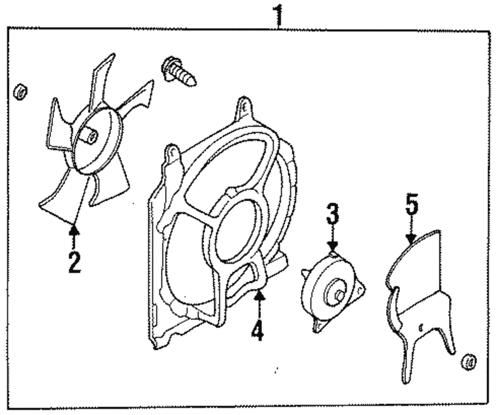 A/C Condenser Fan Motor - Nissan (92122-8B800)