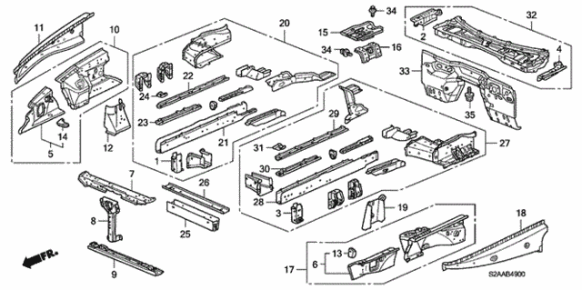 Front Bulkhead for 2008 Honda S2000 #0