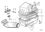 13721720861 - Fuel Preparation System: Air Filter Element for BMW Image