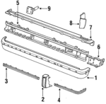 EOAZ17906A - Body: Face Bar for Ford: LTD, LTD Crown Victoria | Mercury: Grand Marquis, Marquis Image