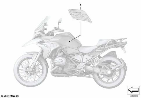 Stickers, Labels, Adhesive Film Strips for 2017 BMW-Motorrad R 1200 GS #0