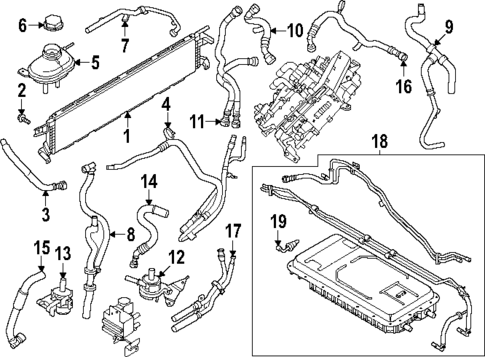 Radiator & Components for 2025 Ford Police Interceptor Utility #0