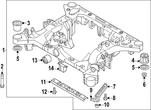 1140612256K - : Cross Bar Bolt for Hyundai Image