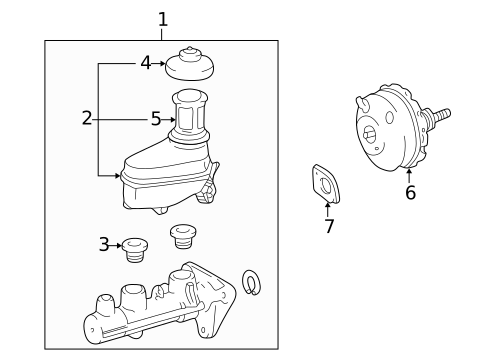 ABS Components for 2000 Toyota Corolla #1