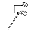 88967142 - Fuel System: Fuel Tank Cap Tether Clip for GM Image