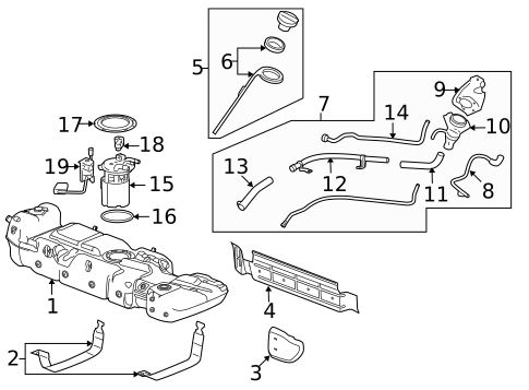 Hardware, Fasteners & Fittings for 2008 Chevrolet Tahoe #1