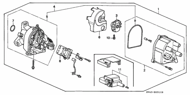 Distributor (TEC) for 1997 Honda Accord #0