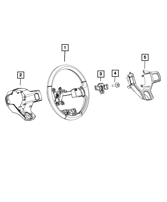 5NH77LU7AA - Steering: Steering Wheel for Mopar Image image