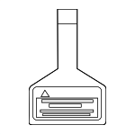GMN457K93 - Body: Air Bag Label for Mazda: 2, 3, 5, 6, CX-3, CX-5, CX-7, CX-9, RX-8 Image image