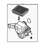 13711740140 - Engine: Air Cleaner Assembly for BMW: 323i, 323is, 328i, 328is, M3 Image
