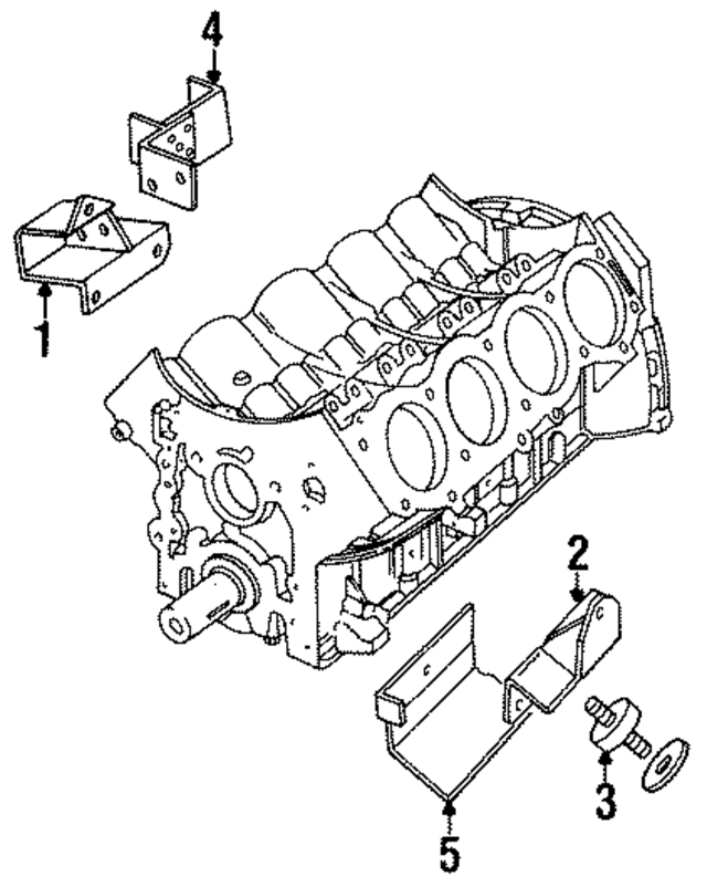 ANR4697 - Engine: Front Bracket for Land-Rover Image