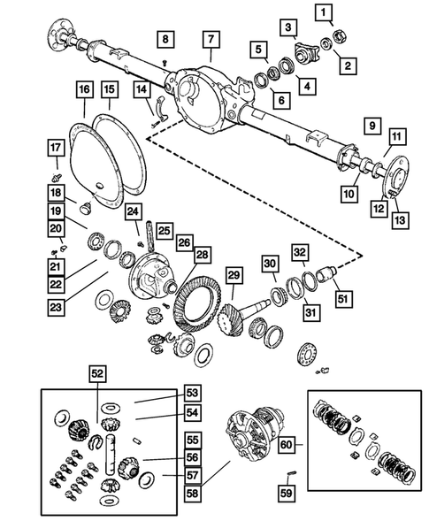 Differential and Housing for 2002 Jeep Liberty #0