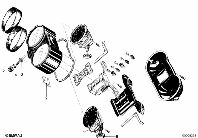 7119932073 - Instruments: Spring Washer Black - B6-zn for BMW-Motorrad Image