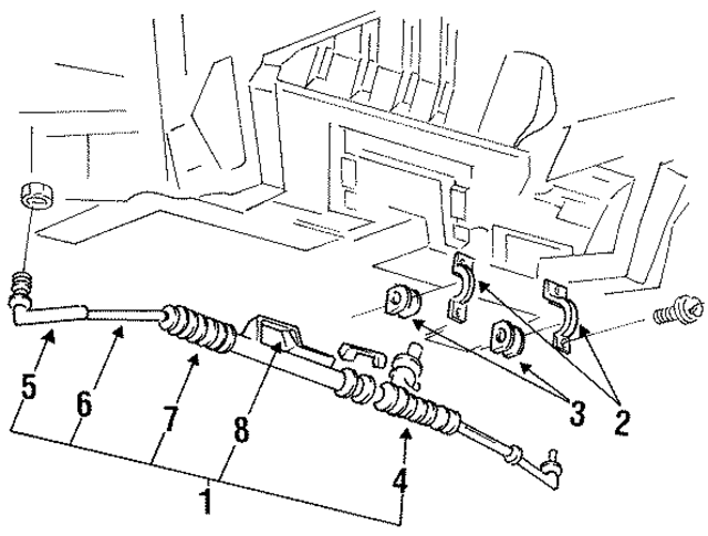 F3XY3332A - Steering: Rack And Pinion Bellows Kit for Ford Image