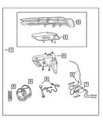 5166867AB - Mopar Accessories - Component Parts: Shroud Shroud for Mopar Image