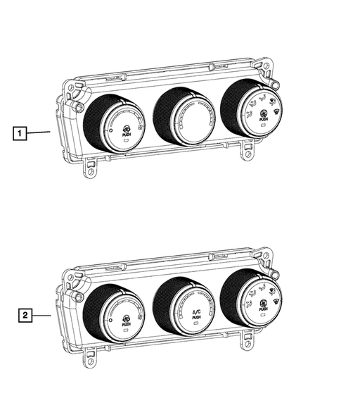 Air Conditioner and Heater Controls for 2015 Ram ProMaster 2500 #0