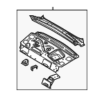 8S4Z5446506B - Body: Pkg Tray Panel for Ford: Focus Image