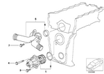 11531743017 - : Thermostat Housing With Thermostat for BMW Image