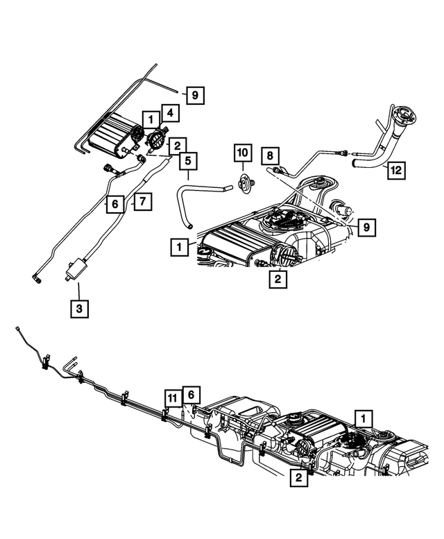 52013554AA - Fuel: Fuel Vapor Recirculation Tube for Mopar Image image