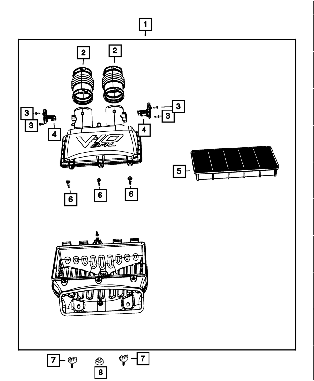 Air Cleaner - Mopar (5037935AC)